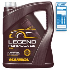 5L Mannol Legend Formula C5 Motoröl 0W-20 ACEA C5 MB 229.71 GM Dexos1 Gen2