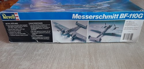 Kit modelo Revell Messerschmitt BF-110G 1992 completo nuevo caja abierta - Imagen 3 de 9