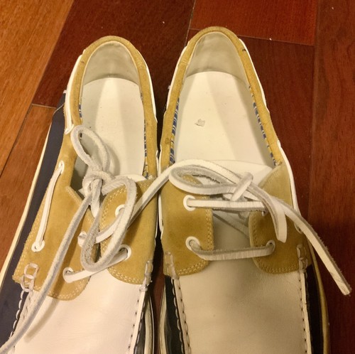 Men's Authentic Gucci Leather/Suede Boat Shoes US 10.5 - Picture 5 of 7