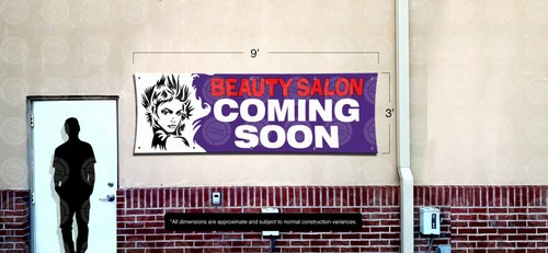 BEAUTY SALON COMING SOON Banner Vinilo Letrero Estilista Cabello Póster Tienda Tienda - Imagen 4 de 10
