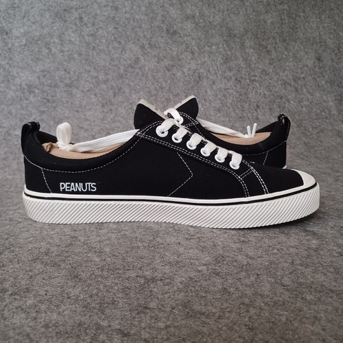 2 Cariuma OCA Sneakers 11.5 Black Peanuts Snoopy Polka Dots Canvas Low Top Shoes - Picture 7 of 24