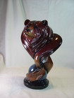 Resin Imago Sculpture Of Bear “Loverboy” in Ruby Finish 2007 Stephen Herrero
