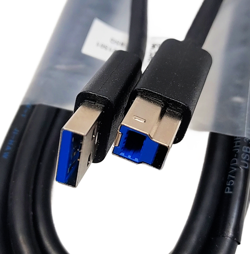 2-Pack Dell 5KL2E21501 USB 3.0 Type A to Type B Cable Male 6 ft Black - Picture 2 of 2
