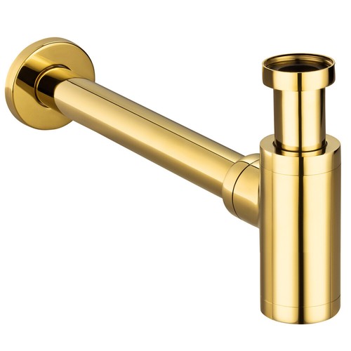Sifone tubolare oro sifone sifone chiusura odori bagno lavello cucina Sanlingo  - Foto 1 di 2