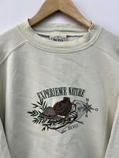 Vintage Boss Hugo Boss Twenty Sweatshirt Experience Nature Logo Mens Size L