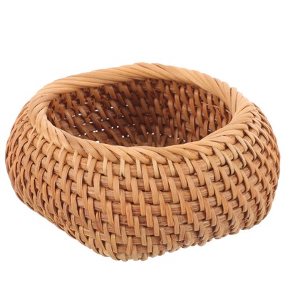  Süßigkeiten-Go-Box Teezeremonie-Zubehör Runder Korb Aus Rattan