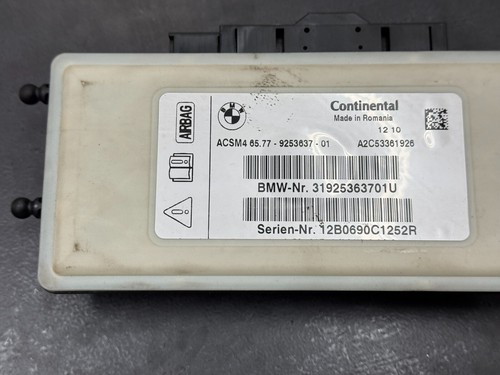 Airbag Control Unit BMW F30 F31 F10 F11 F12 F25 Control Airbag 9253637 - Picture 4 of 9