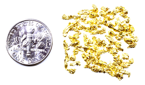 1.000 GRAMM ALASKAN YUKON BC NATURAL PURE GOLD NUGGETS #12 MESH MIT FLASCHE (#B120) - Bild 7 von 12