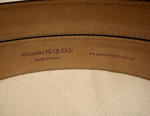 Alexander McQueen double-wrap Calf Leather Belt - Never Worn - Picture 4 of 6