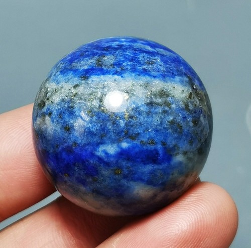 Raw NATURAL Blue Lapis Quartz Sphere Ball UV Reactive Reiki Stone Healing - Picture 6 of 12