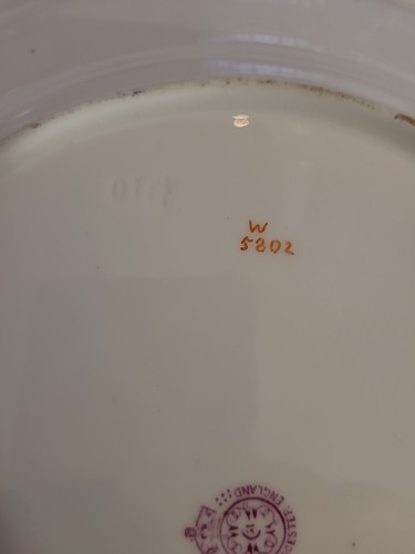 Antique 1909 Royal Worcester Handpainted Cabinet Plates 9" - Picture 8 of 11