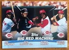 2001 TOPPS COMBOS #TC7 BARRY LARKIN/JOHNNY BENCH/KEN GRIFFEY JR./JOE MORGAN