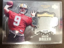 2006 Upper Deck Drew Brees 3000 PASSING CLUB card #3KP-BR