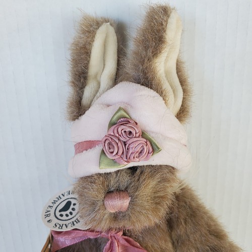 Vintage Boyds Bears Lucinda De La Fleur braun Plüsch Gelenke beweglicher Hase 8 Zoll - Bild 3 von 9
