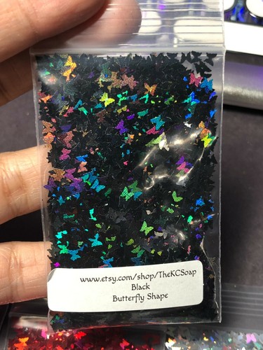 Solvent Resistant 3MM butterfly Shape Holographic You Choose Color Nail Art USA - Picture 4 of 36