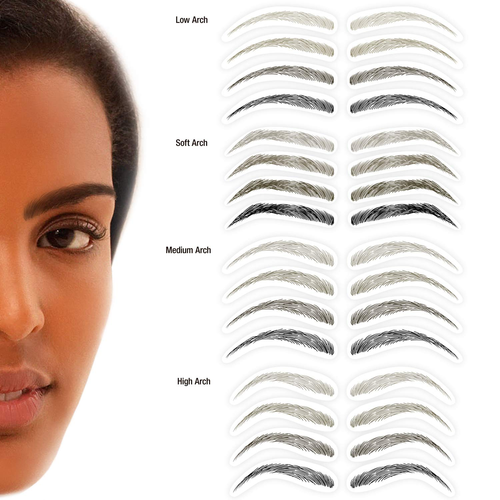 Godefroy Mybrows Long Lasting Eyebrow Transfers, Medium Arch, Dark Brown, 12-Pai - Picture 3 of 12