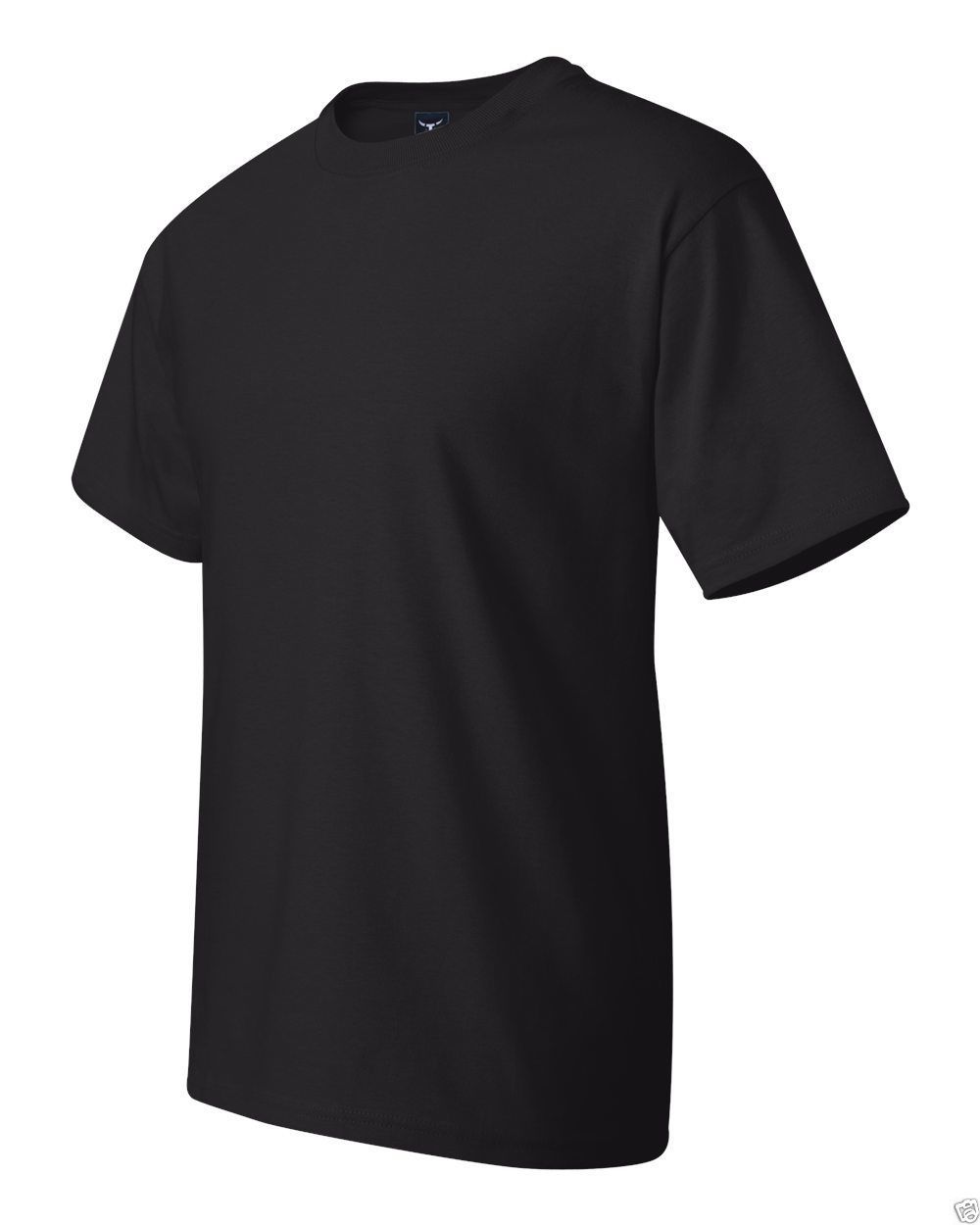 6 Pack Hanes Beefy T BLACK 5180 S-6XL Wholesale Short Sleeve NEW | eBay