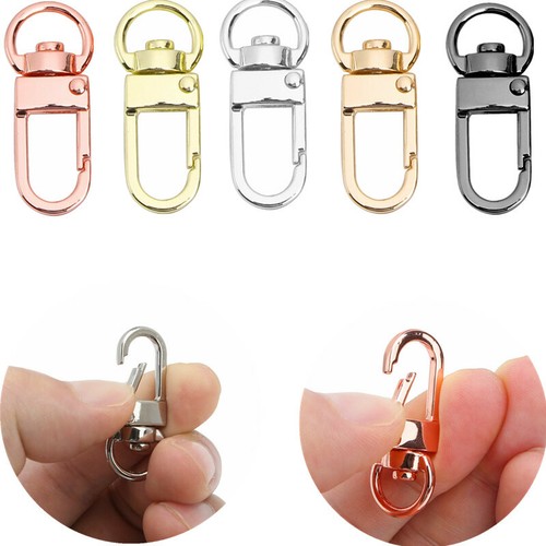 5/10Pcs Metal Swivel Lobster Claw Clasp Snap Trigger Hook Buckle for Key Rings - Picture 4 of 130