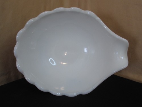 Westmoreland Milk Glass Stemmed Compote W/ Spout Koi - Picture 4 of 7