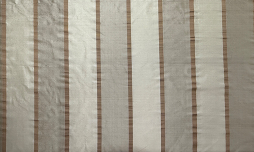 Jaipur Streifen Seidenstoff Nerz Beige Porter & Stone 100% Seide Vorhang Rollo - Bild 7 von 7