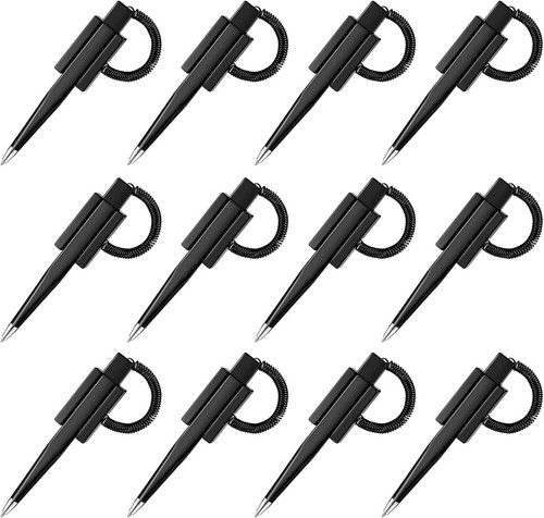 Counter Pen Secure Pen with Adhesive Pen Chain Black Ink Corded Pen with - Picture 2 of 8