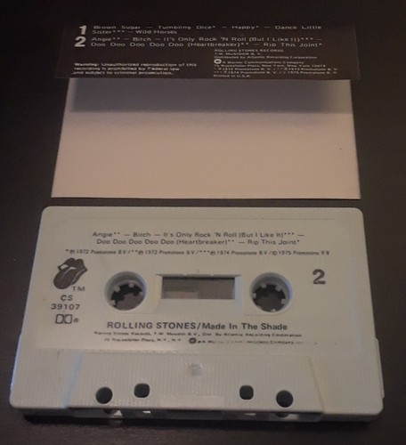 Rolling Stones: Made In The Shade 1975 Warner Bros Cassette VG+ Classic Rock - Picture 5 of 6