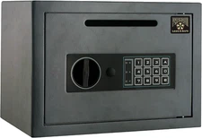 Electronic Safe Deposit Box - Drop Safe with Digital Keypad and 2 Manual Overrid
