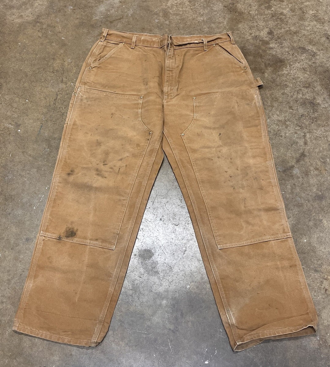 Carhartt Duck Double Knee Distressed Work Pants Size 40x31 Carhartt Duck Double Knee Distressed Work Pants Size 40x31