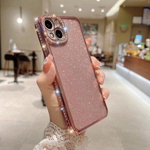 Case For iPhone 16 15 14 Pro Max 13 Shockproof Glitter Diamond Clear Soft Cover - Picture 22 of 25