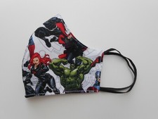 Marvel Avengers Face Mask 3 Layers with Filter Pocket - Reusable  Washable