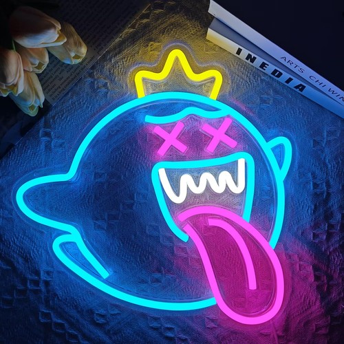 Gespenst Neonschild LED Leuchtreklame Große Neon Schild Wand Art Bar Party Deko - Bild 12 von 13