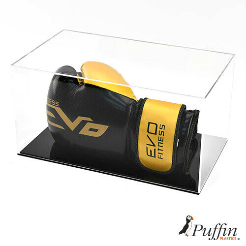 Boxing Glove Display Case - Single Landscape (Black Base) - Picture 3 of 6