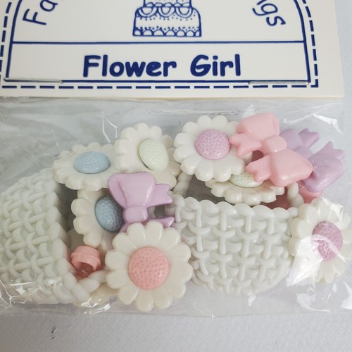 Favorite Findings Buttons FLOWER GIRL Assorted Pack Multi Blumenthal Lansing - Picture 3 of 3