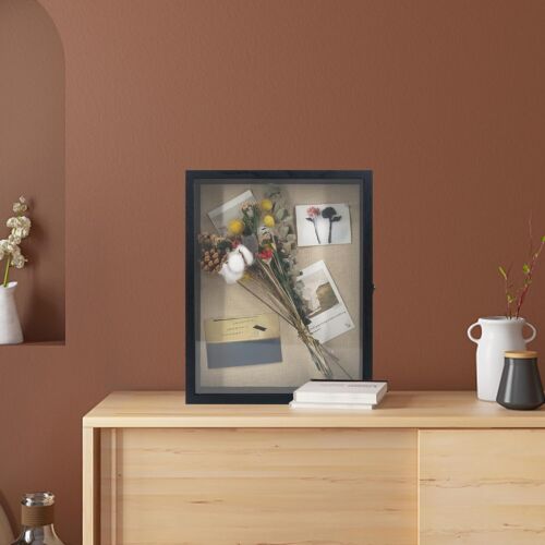 Sturdy Rustic 13x16 Shadow Box with Hinged Door for Photos & Special Keepsakes - Picture 8 of 9