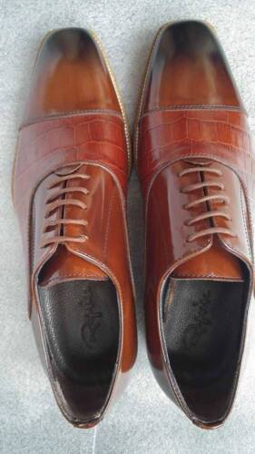 "Reprise" shoes Croco men's size 40EU (6UK) - part embossed reptile RRP £210 - Picture 3 of 8
