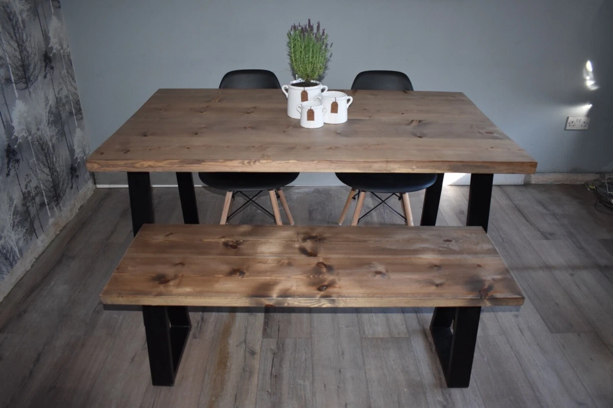 Handmade rustic on sale dining table