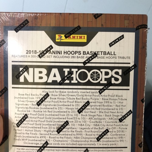 2018-19 Panini NBA Hoops Basketball Hobby Box Factory Sealed Brand New - Picture 5 of 6