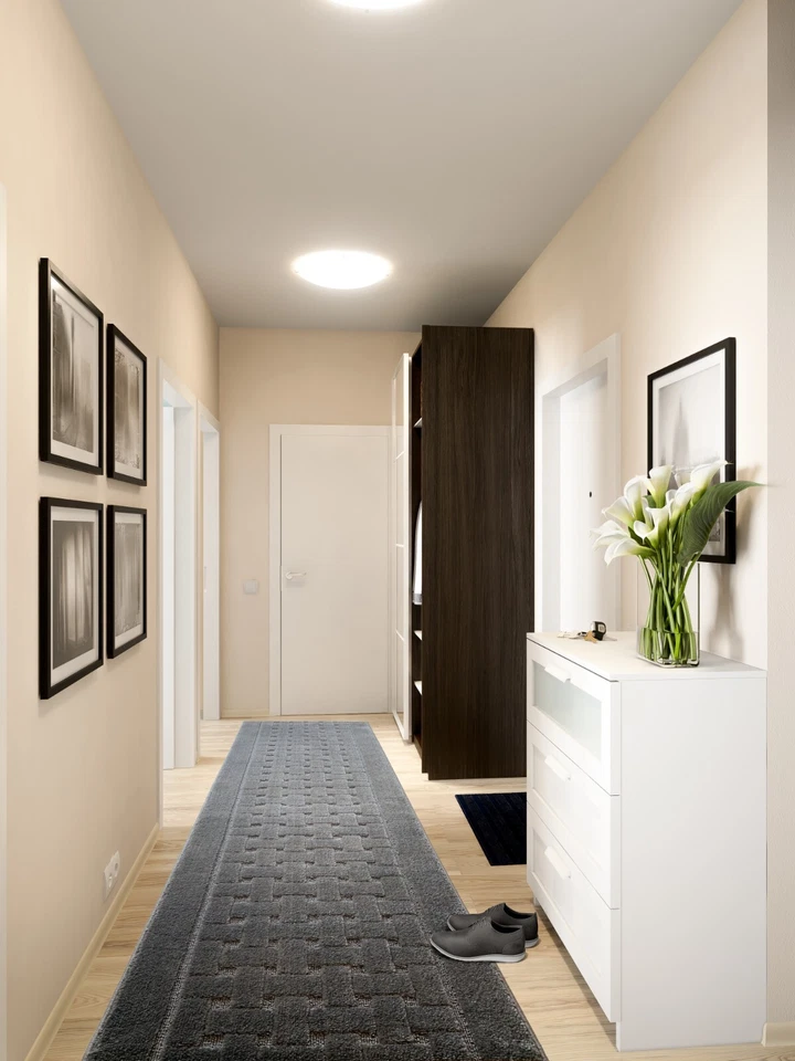 Custom Size Hallway Runner Rug, Slip Resistant, 31 Wide X Your Choice of Length - Image 2 of 4