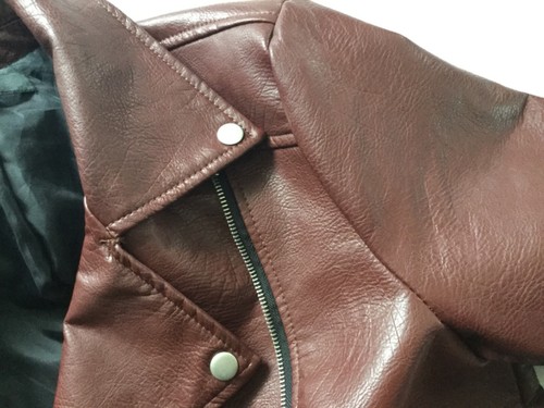 Forever 21 Brand Women’s Faux Leather Biker-Style Jacket - Nice! - Picture 9 of 9