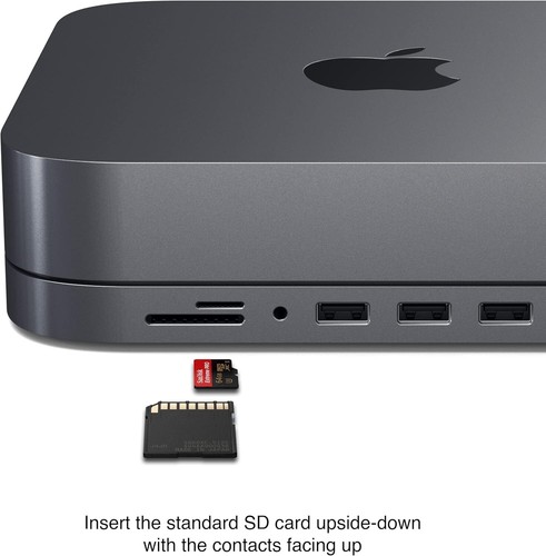 Concentrador y soporte USB C 6 en 1 para Mac Mini - Gris espacial, sistema de refrigeración incluido - Imagen 5 de 12