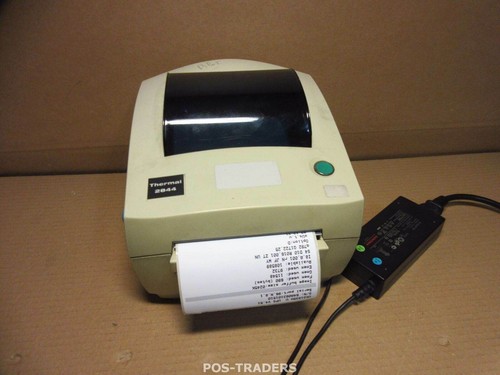 ZEBRA LP2844 USB Thermo Etikettendrucker Label Barcode Printer TESTED OK + PSU - Afbeelding 1 van 2