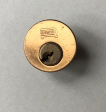 Vintage Russwin Lock Cylinder 6 pin Mortise no key #32