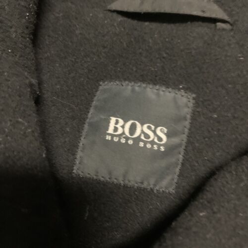 Hugo Boss Black Wool Cashmere Full Zip Overcoat Mens Size 56 46R Or XL - Picture 6 of 10