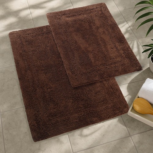 2 Piece Absorbent Extra Soft Bathroom Rug Shower Mat Non-Slip Bath Rug Set - Picture 6 of 93