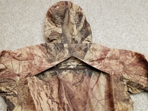 Gamehide Camo Jacket Youth Medium Brown Camoflage Hush Hide Hunting Naked North - Picture 16 of 23