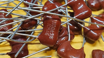 (10 Pcs) 1100pF 5% Silver Mica 500V Capacitor ICRAE Rf Capacitor 1.1nF
