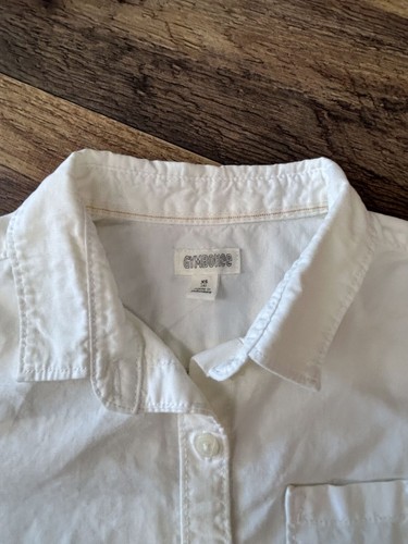 Gymboree White Button Up 100% Cotton, Size XS (4) - Picture 2 of 7