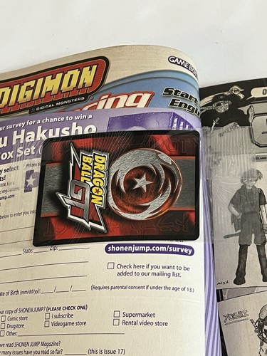 Shonen Jump Magazine Manga - English, May 2004, Vol 2, Issue 5, #17 + DBGT Card - Picture 4 of 6