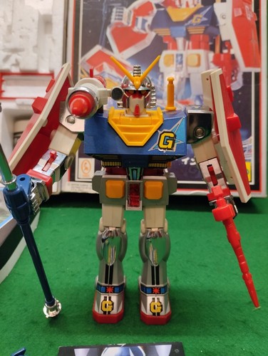 Robot GUNDAM COMBINATION SET, CLOVER Ceppi Ratti 1980 Die-Cast made in Singapore - Imagen 5 de 14