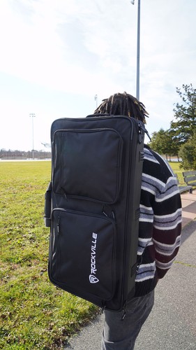 Rockville DC27 Padded DJ Controller/Mobile Producer Bag Backpack Adjustable Foam - Picture 9 of 12